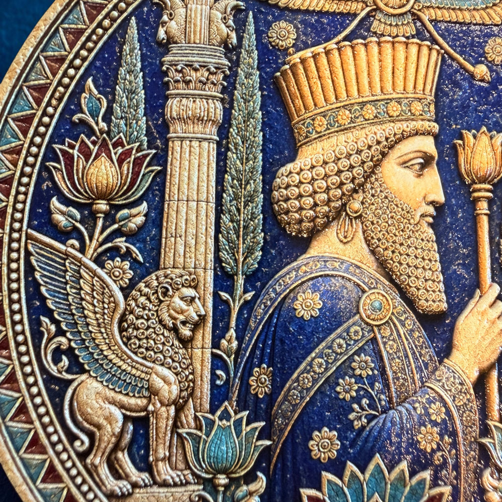 Ancient Persia Ceramic Coaster Set (Set of 4) | Premium UV Printed Art Coasters