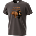 Hadaf Lavobood Vali Taraf Gavbood – Funny Persian Meme Bear & Cow T-Shirt