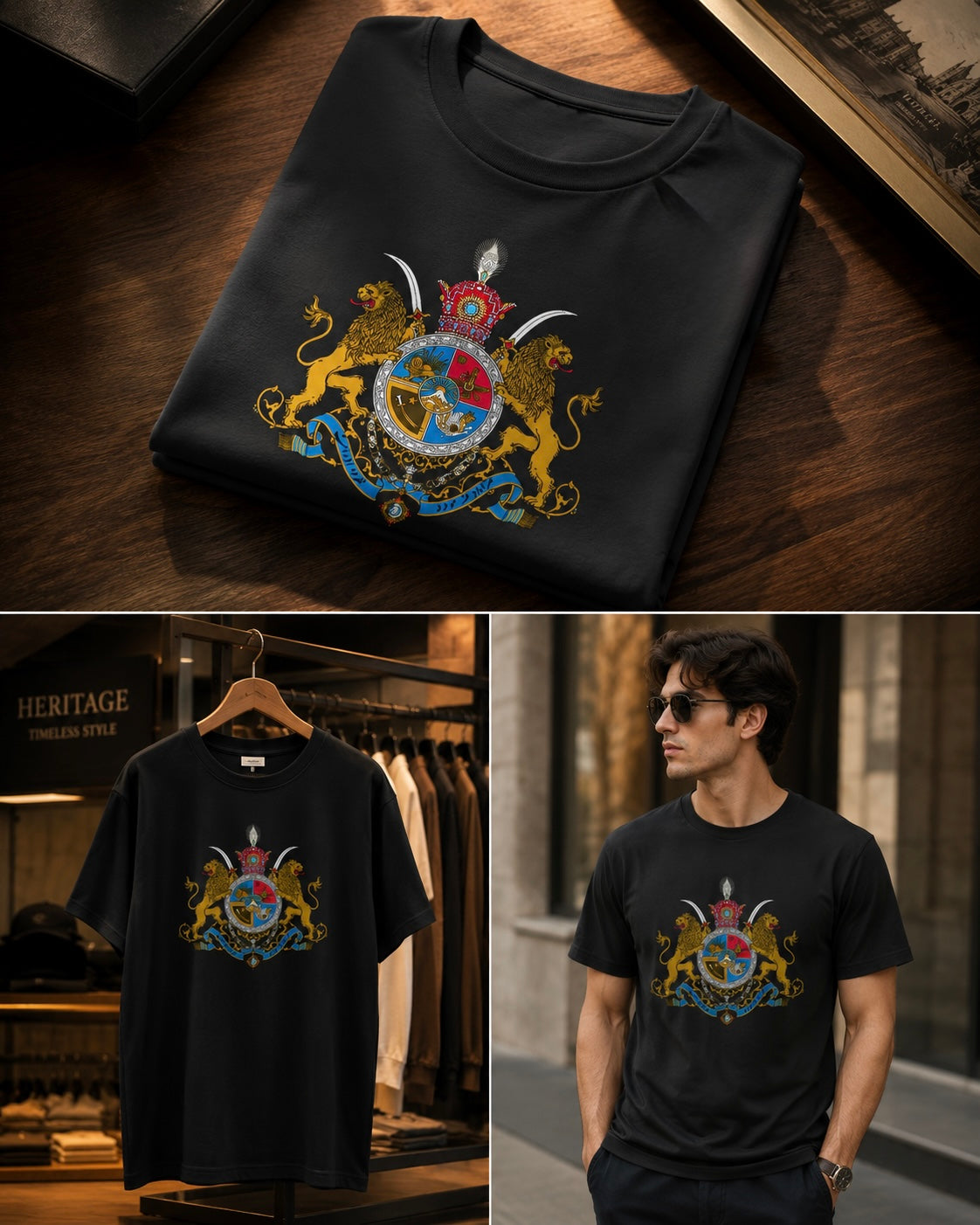 Imperial Lion & Sun Heritage T-Shirt