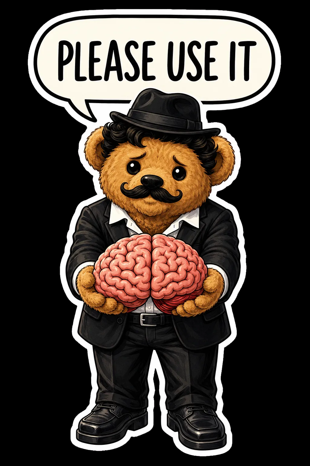 Please Use It Bear Graphic T-Shirt