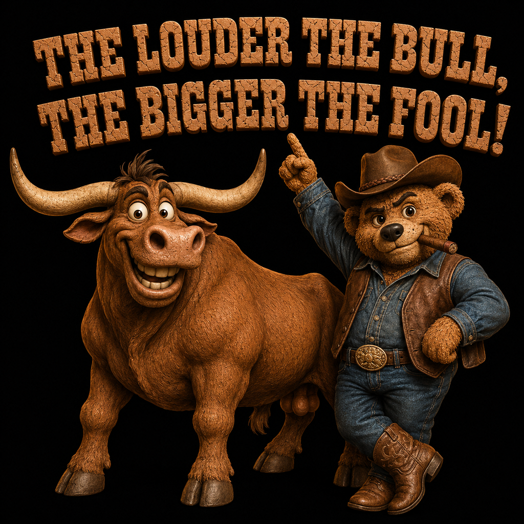 The Louder the Bull, The Bigger the Fool! Graphic T-Shirt