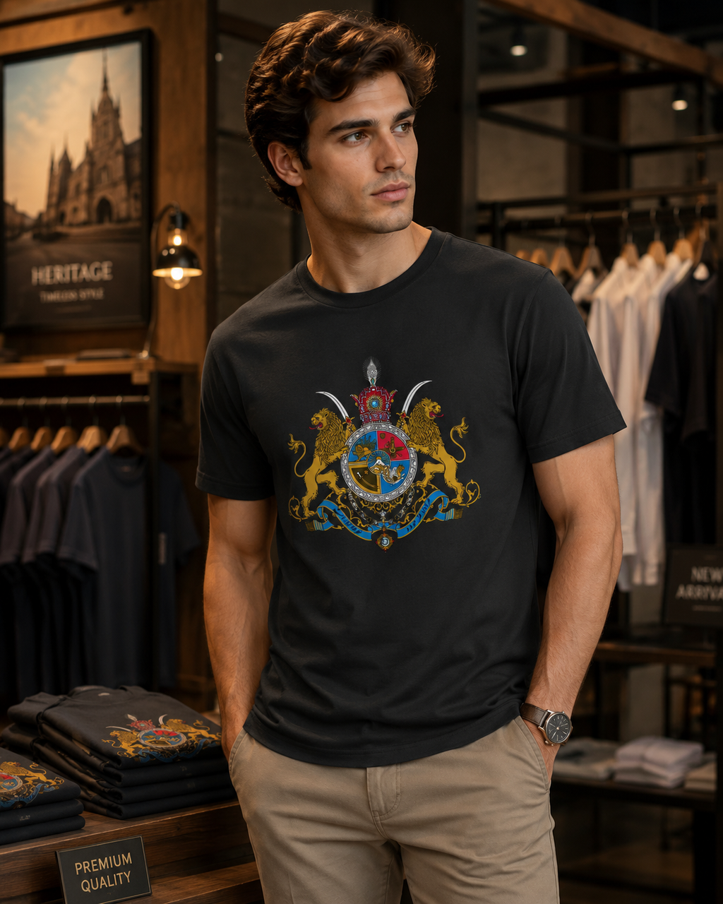 Imperial Lion & Sun Heritage T-Shirt