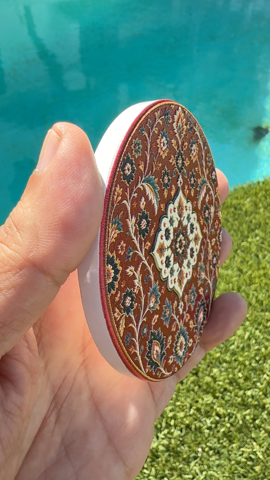 Persian Rug Ceramic Coasters – Set of 4 | 10 cm