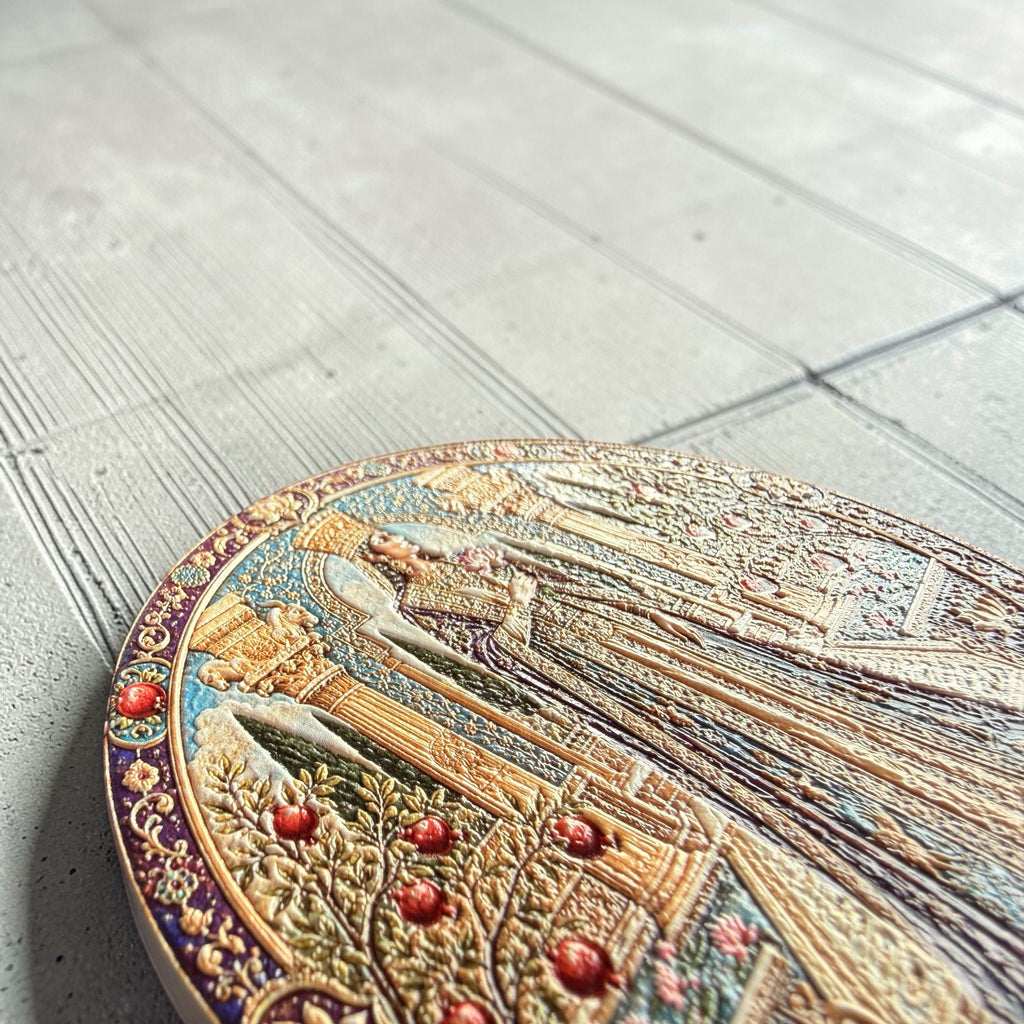 Ancient Persia & Shahnameh Raised Ceramic Coasters – Set of 4
