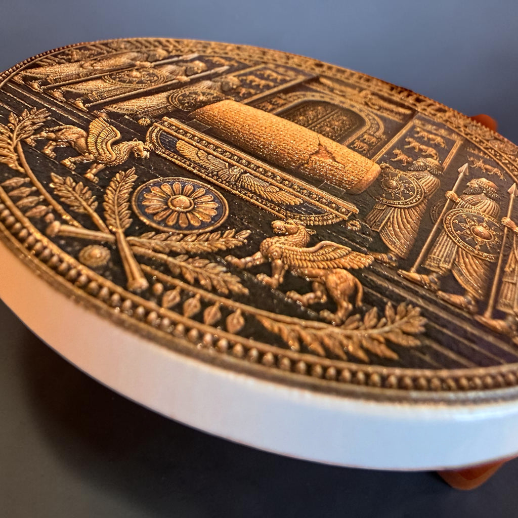 Ancient Persia Ceramic Coaster Set (Set of 4) | Premium UV Printed Art Coasters
