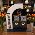 Custom Acrylic QR Code Payment Sign – Dual Arch Business Display