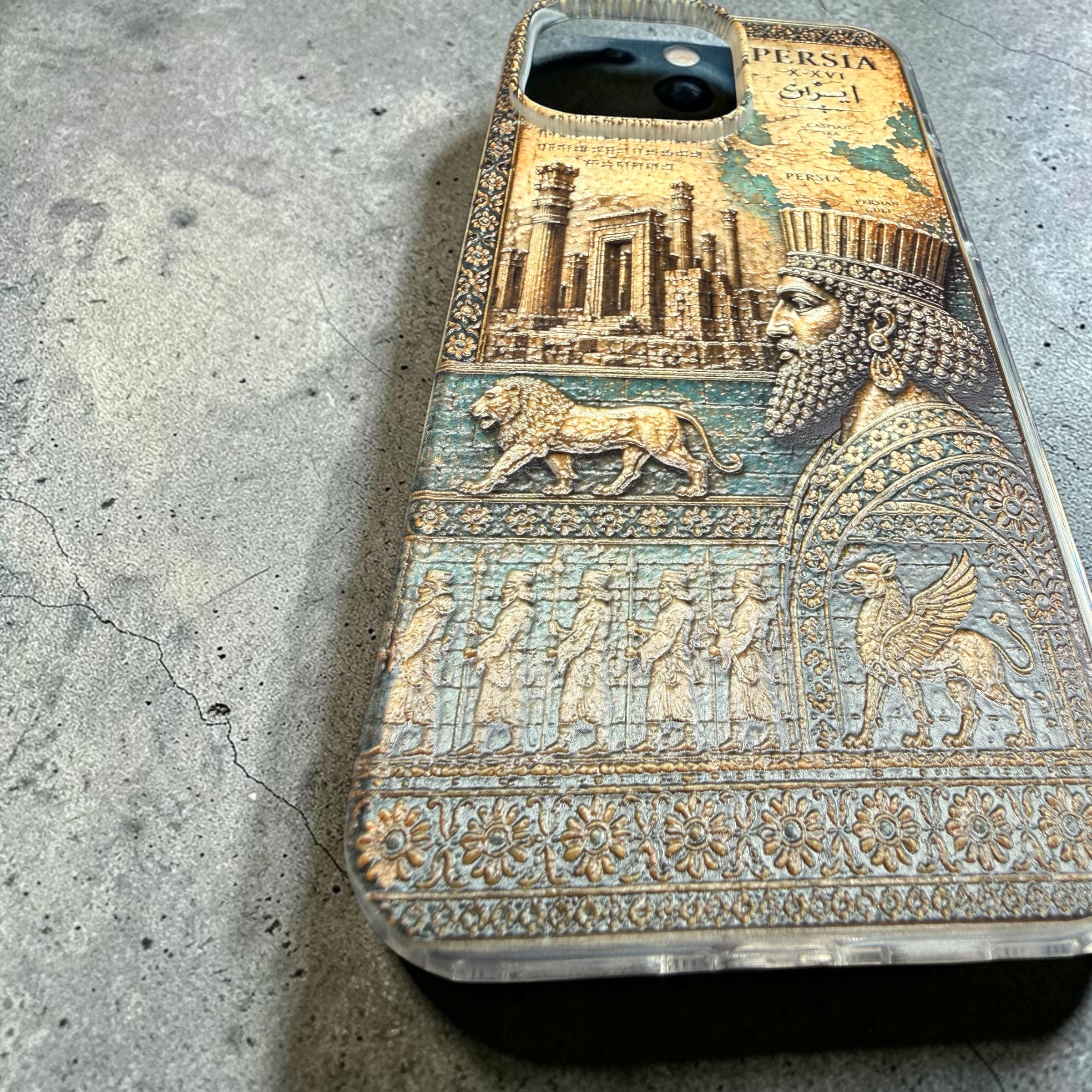 Ancient Persia 3D Textured iPhone Case