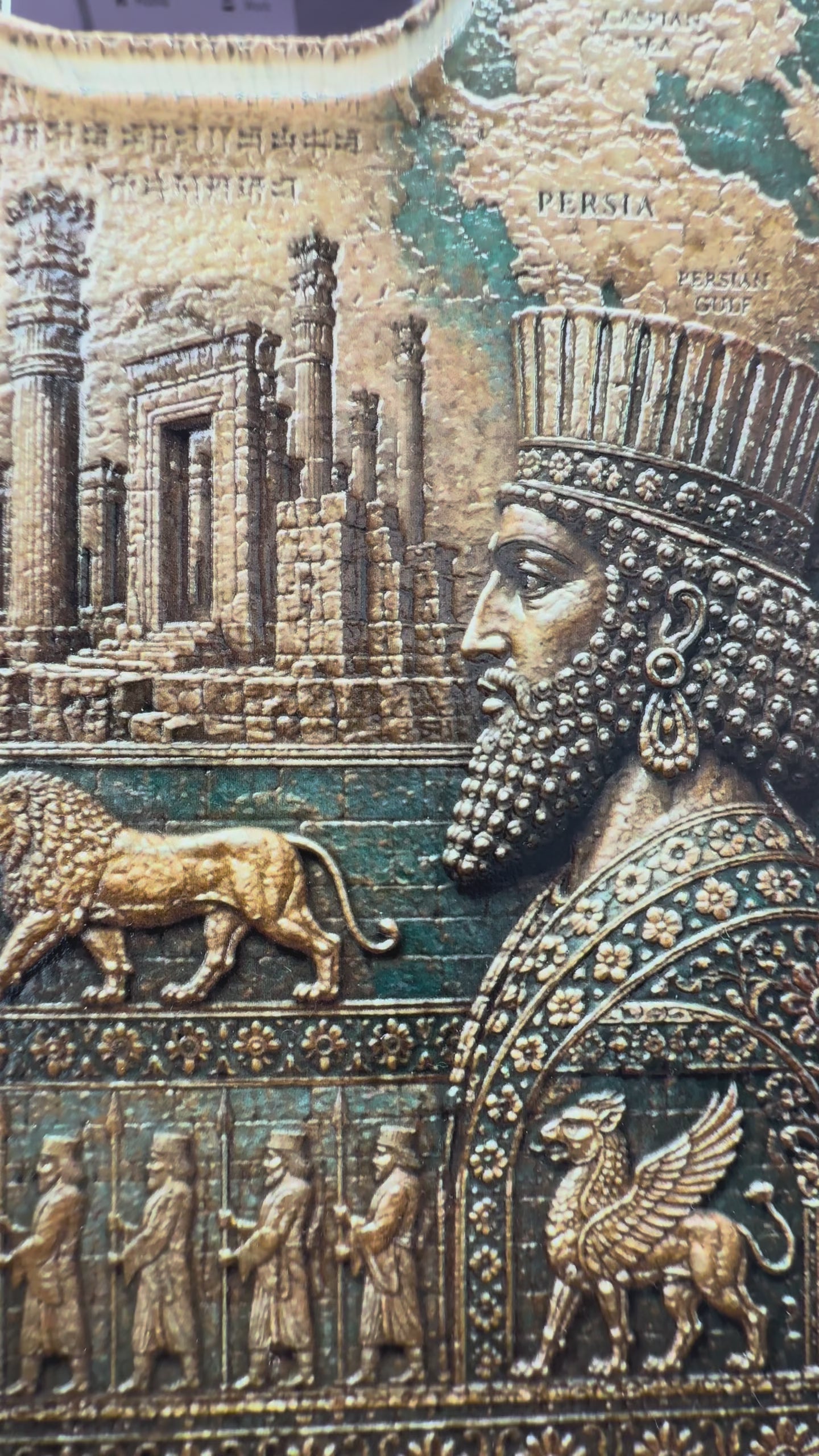 Ancient Persia 3D Textured iPhone Case